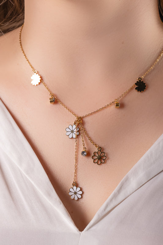 Daisy Charm Lariat