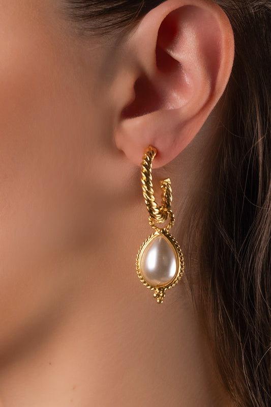 Ophelia Pearl Hoops