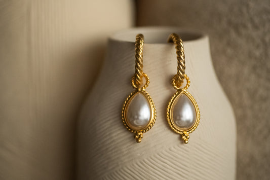 Ophelia Pearl Hoops