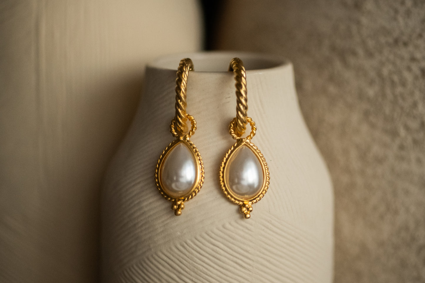 Ophelia Pearl Hoops
